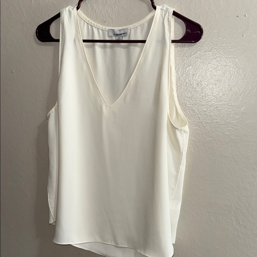 Allison Joy Evereve Elegant cream Sleeveless cami XL